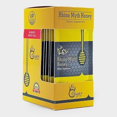 Miere afrodisiac Rhino Myth Honey. 7 g, 12 buc GOLD