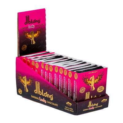 Cutie 12 afrodisiace ciocolata premium concentrat, DIBLONG ENERGY CHOCOLATE for LADY, pentru orgasm intens si cresterea libidoului femeilor.
